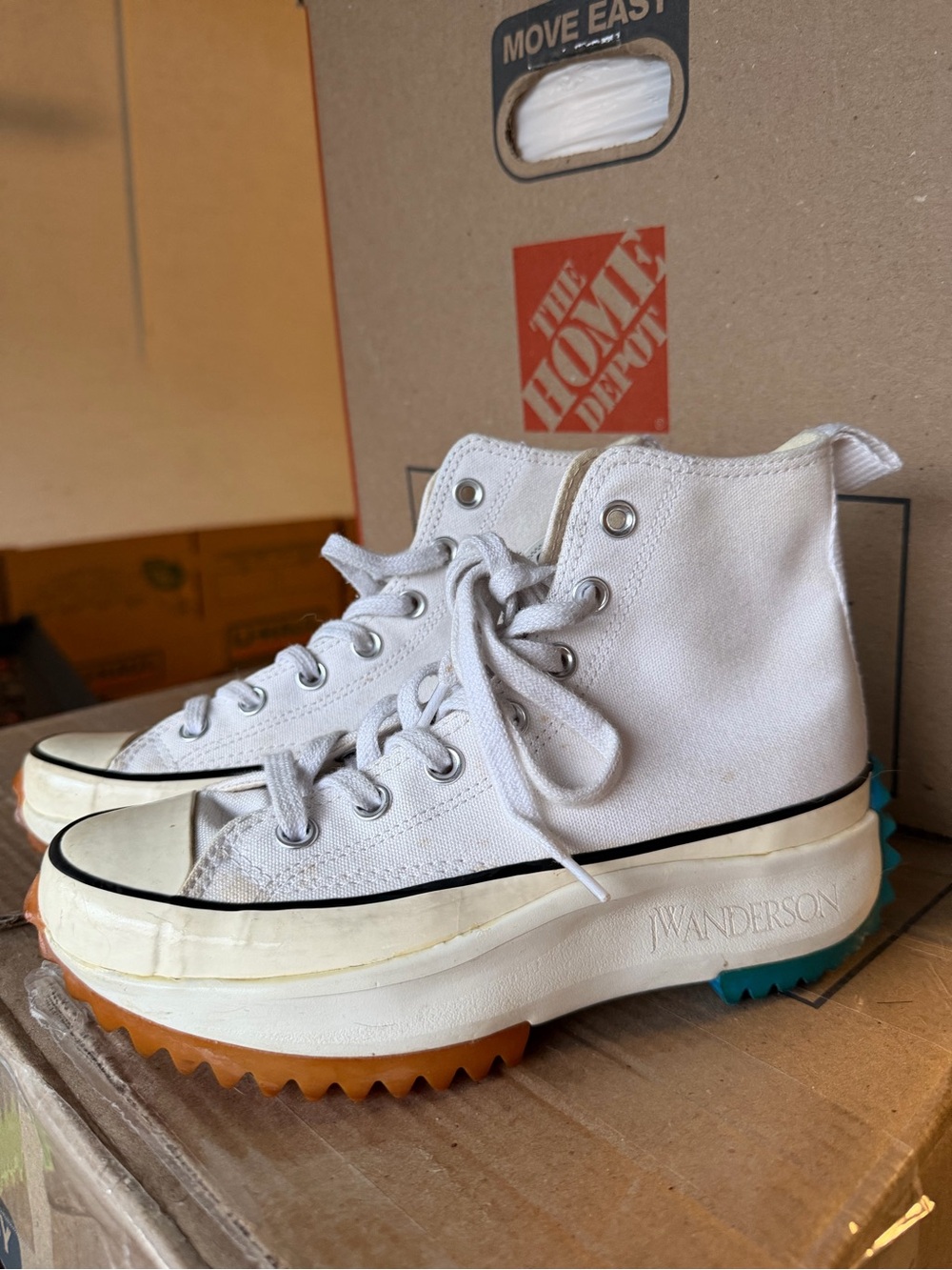 Converse J.W. Anderson White Platform High-Top Sneakers